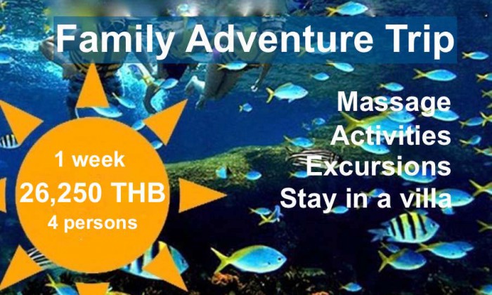 Family Adventure Trip package tour VIP Real Estate Mae Rampheung Beach Rayong Thailand