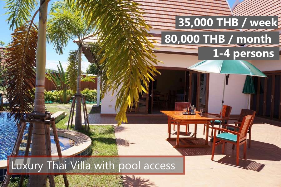 E Rent an Oriental Thai luxury pool villa and suite house in VIP Chain Resort, Rayong