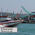 Speed boat going to the islands around Rayong