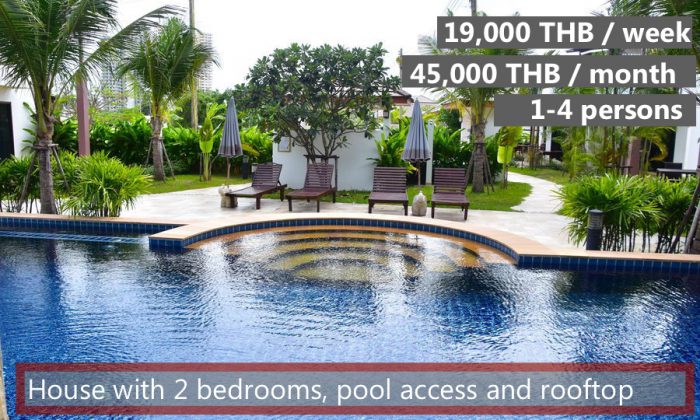 E Rent a holiday house in Oasis Garden and Pool Resort at Mae Rampheung Beach in VIP Chain Resort, Rayong