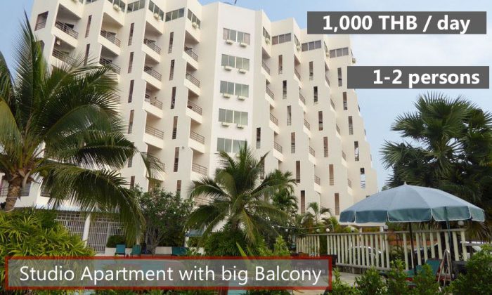 E2 Rent a cheap apartment in Sea Sand Sun Resort Rayong